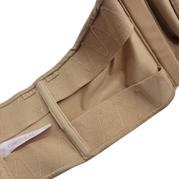 Cacique Seamless Strapless Bra Tan Nude 42F Light Pad Full Coverage Underwire - Picture 5 of 7